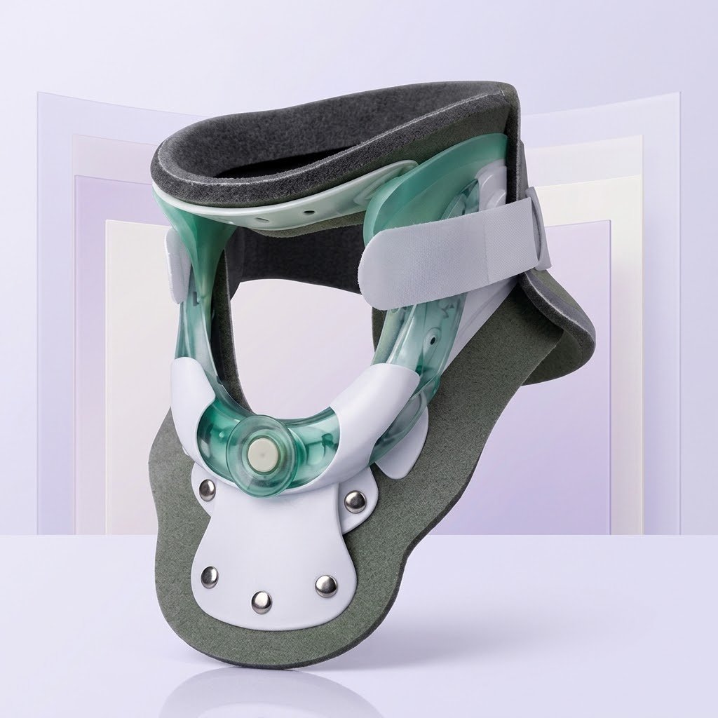 Semi-Rigid Cervical Collar with Thoracic Extensions
